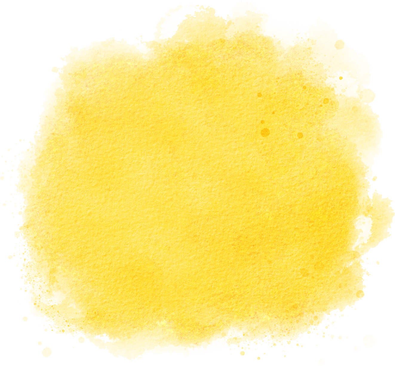 Bright Yellow Splash Watercolor Paint