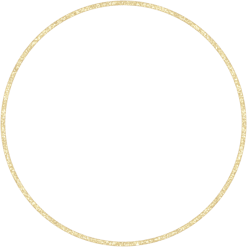 Gold Glitter Circle